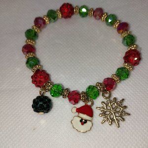 Christmas Beaded Bracelet